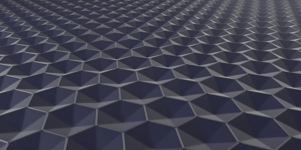 3D Geometric Abstract Hexagonal Wallpaper Background Stock-Illustration