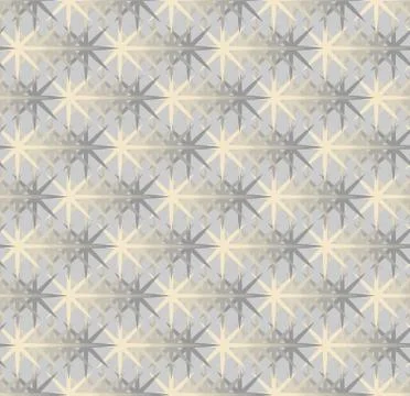 3D geometric abstract seamless pattern. Stylish fantasy texture with stars Stock-Illustration