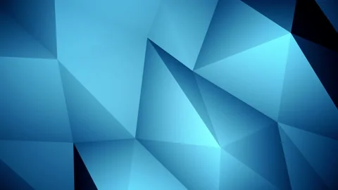3D geometric abstraction, blue live wallpaper animation Video stock 157171144