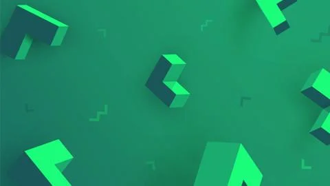 3D geometric background Stock Illustration