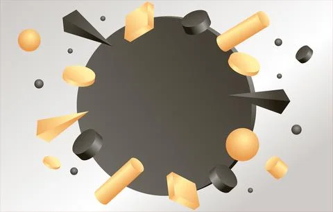 3D-geometric-background Stock Illustration