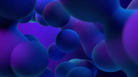 3d geometric background render, violet  sphere, motion design Stock Footage 243590173