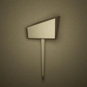 3D geometric leather tree Stock Illustration