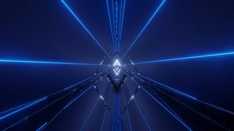 3d geometric moving tunnel Stock Footage 160524226