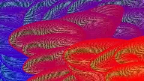 3D geometric pattern. Abstract fluid background. Vector illustration. Dynamic Stock Illustration