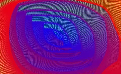 3D geometric pattern. Abstract fluid background. Vector illustration. Dynamic Stock Illustration