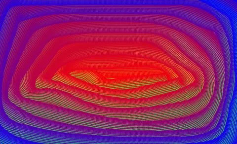 3D geometric pattern. Abstract fluid background. Vector illustration. Dynamic Stock Illustration