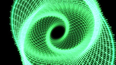 3D Geometric Patterns Radial Audio Reactive Core Green Animation Loop 스톡 동영상 278753000