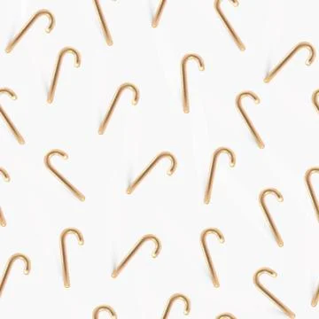 3D geometric Seamless Pattern with Candy shapes. Realistic Lollipop with shadows Stock Illustration