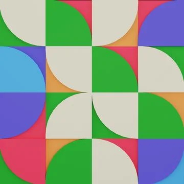 3d Geometric shape abstract background Stock Illustration