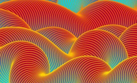 3D geometric shape. Abstract fluid background. Vector illustration. Dynamic Stock Illustration