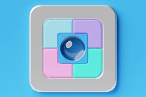 3D geometric shapes. Realistic  render  design. Abstract colored minimalistic Stock Illustration
