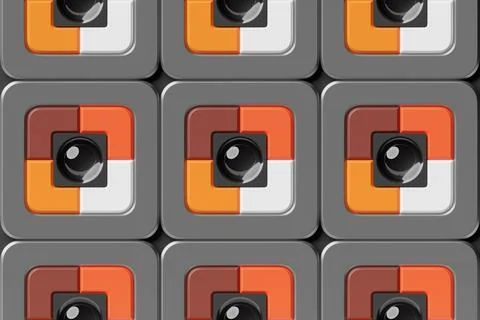 3D geometric shapes. Realistic  render  design. Abstract colored minimalistic Stock Illustration