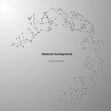 3d geometric vector background for business or science presentation. Stock Illustration