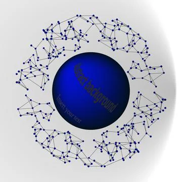 3d geometric vector background for business or science presentation. Stock Illustration