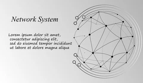 3d geometric vector background for business or science presentation. Stock Illustration