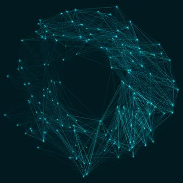 3d geometric vector background for business or science presentation. Stock Illustration