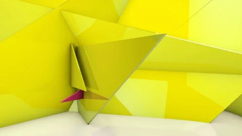 3d geometric wall transformation Video stock 71828467