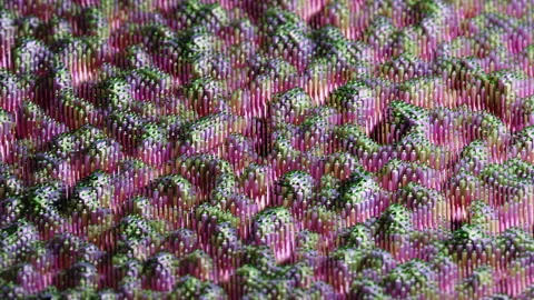 3D Geometric Waves 스톡 동영상 170708408