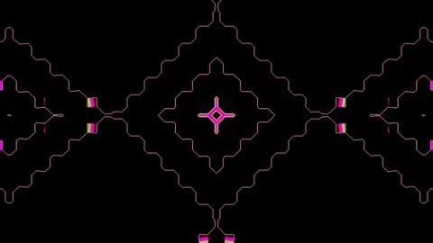 3D Geometry Background With Pattern Shapes morphing Stock Footage 275299493