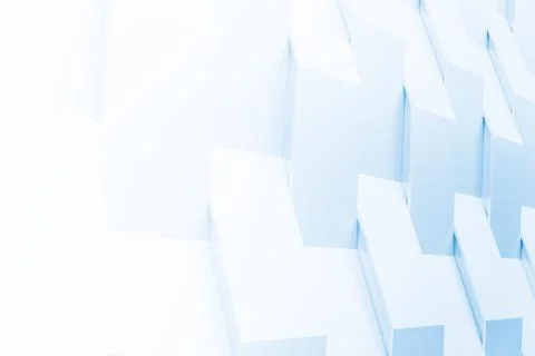 3D geometry white abstract for background Illustrazione stock