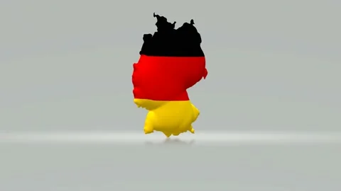 3D Germany flag isolated spinning Stock Footage 147139645