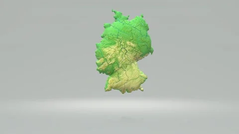 3D Germany map rotating Stock Footage 147140234