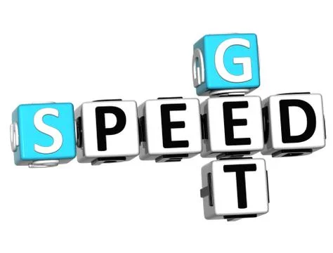 3d get speed test cheap crossword Ilustración de archivo