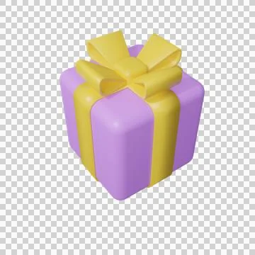 3D gift. 3d rendering illustration. 스톡 일러스트