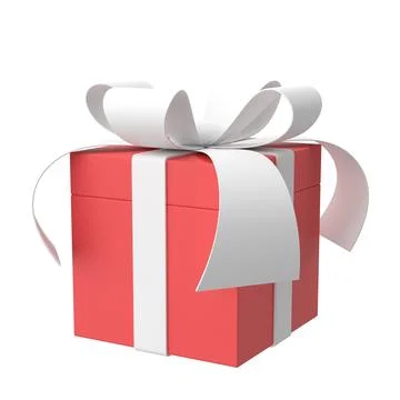 3D gift box. 3D illustration. Stock Illustration