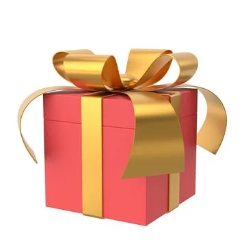 3D gift box. 3D illustration. Stock Illustration