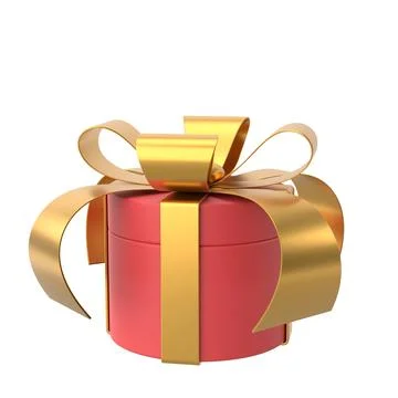 3D gift box. 3D illustration. Stock Illustration