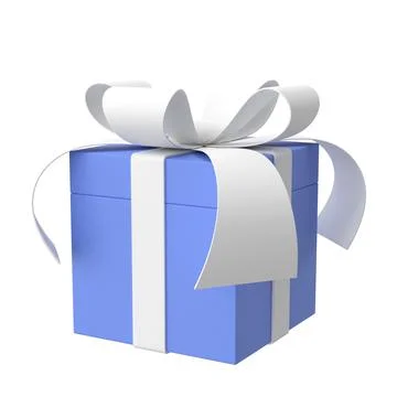 3D gift box. 3D illustration. Stock Illustration