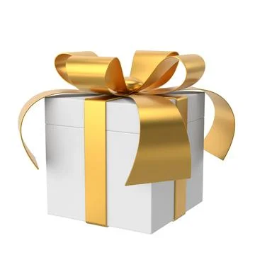 3D gift box. 3D illustration. Stock Illustration