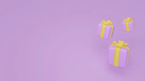 3D gift box background. 3d rendering illustration.	 Stock Illustration