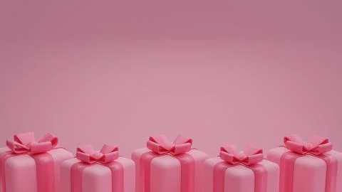 3D gift box background. 3d rendering illustration.	 Stock Illustration