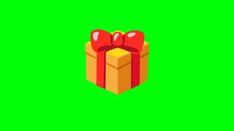 3D Gift Box Green Screen Animation Video stock 337924103