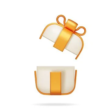 3D Gift Box Isolated on White. イラスト素材