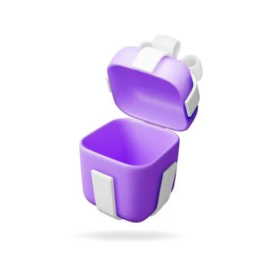 3D Gift Box Isolated on White. イラスト素材
