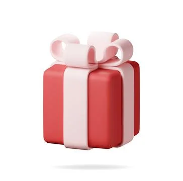 3D Gift box isolated on white イラスト素材