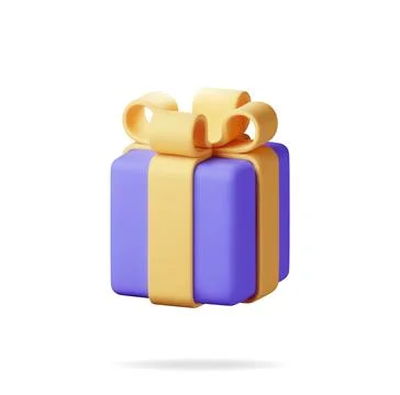 3D Gift box isolated on white イラスト素材