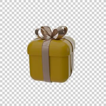 3d gift box png image Stock Illustration