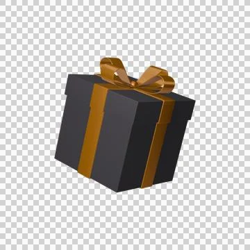 3d gift box png image Stock Illustration