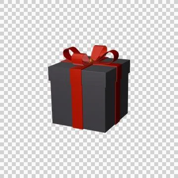 3d gift box png image Stock Illustration