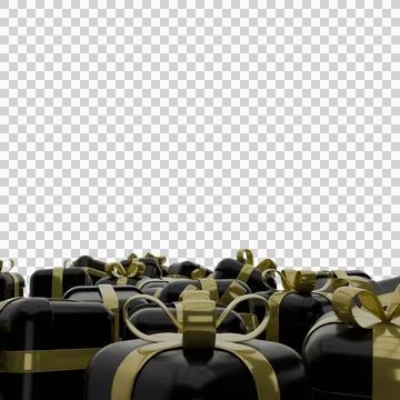 3d gift box png image Stock Illustration