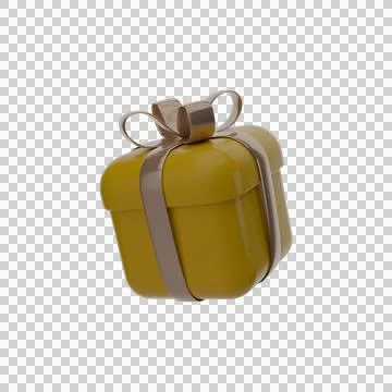 3d gift box png image Stock Illustration