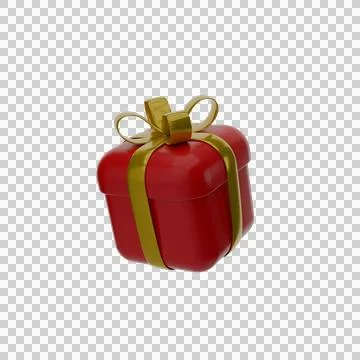 3d gift box png image Stock Illustration