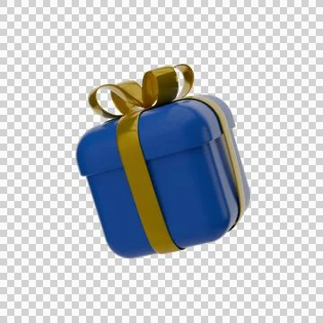3d gift box png image Stock Illustration