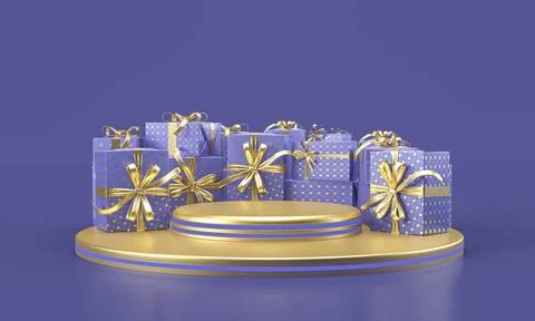 3d gift boxes . Stock Photos
