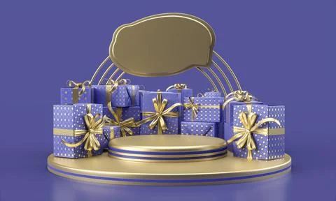 3d gift boxes . Stock Photos